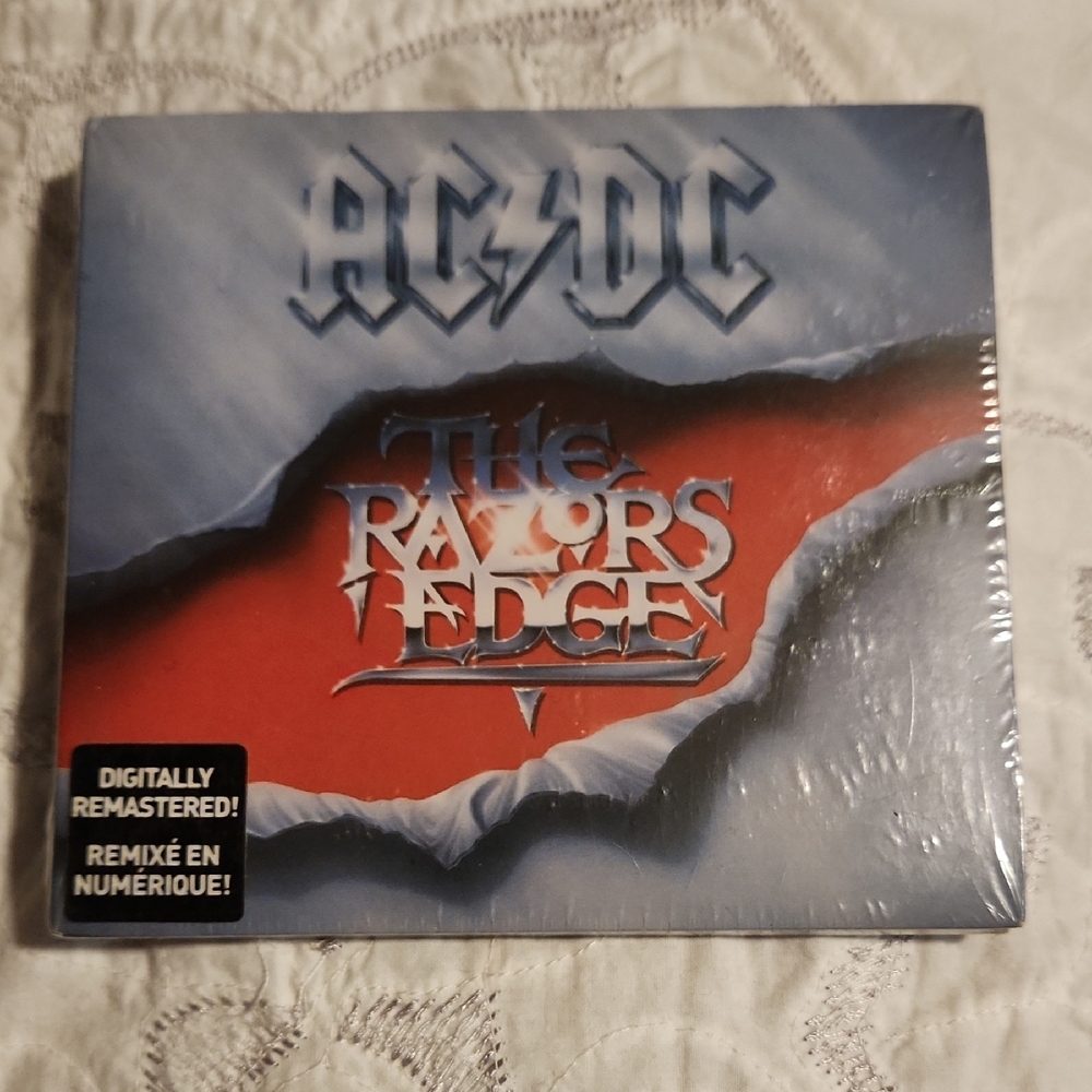 AC/DC The Razor's Edge Album with Red and Blue Art